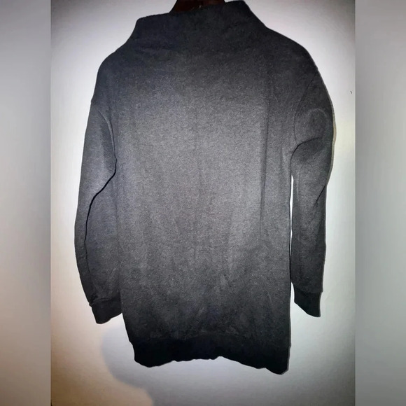 Gym-shark Women's‎ Mock Neck Tunic Sweatshirt Gray Pocket so soft athletic small - Picture 5 of 6
